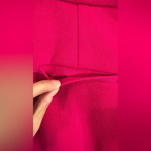 NWOT Rosetta Getty Wool Crepe Tapered Trouser Pants Fuchsia Pink 4 - Picture 9 of 15